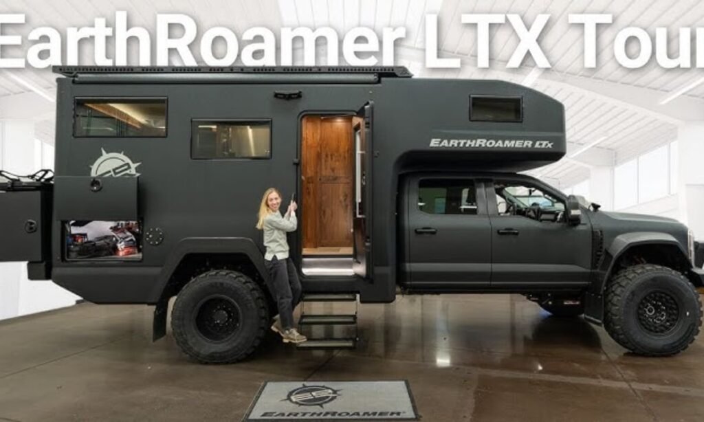 This Chinese Motorhome has a UNIQUE FOLDING BACONY